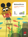 Cuaderno de matematicas. 1 Primaria, 1 Trimestre. Mas Savia 21